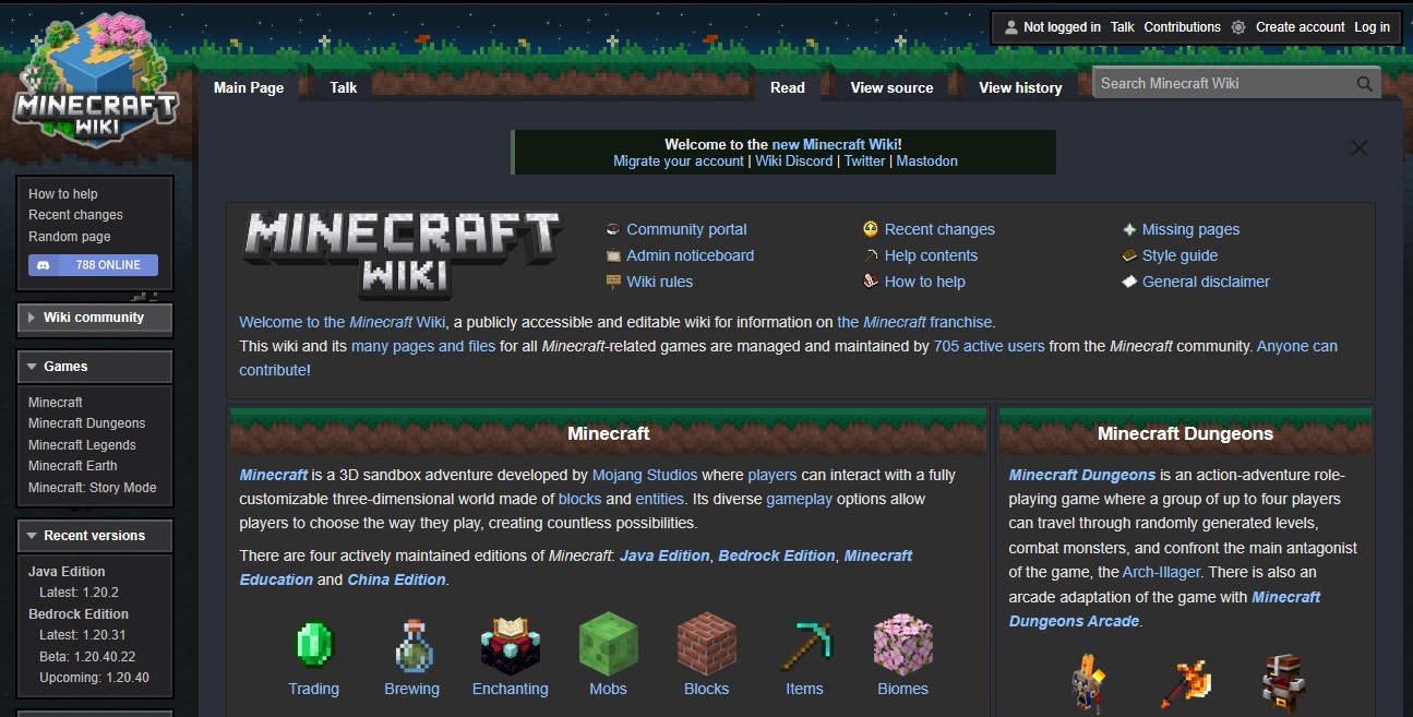 Minecraft Wiki 考虑迁移出 Fandom
